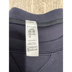 Spanx AirEssentials Dark Storm Blue Grey Crew Neck Sweatshirt Womens Large thumbnail 3