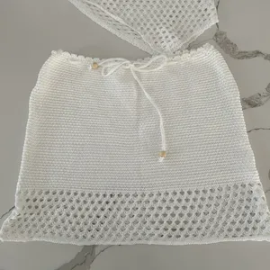White crochet set NWOT Size M thumbnail 2