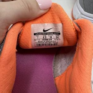 Nike‎ Revolution 2 Gray Orange Lace Up Running Athletic Shoes Women's Size 7 thumbnail 9