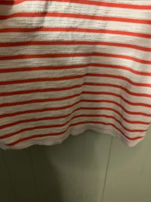 Striped Hooded Lace-Up Sweater - Pink & White thumbnail 6