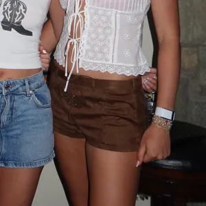 edikted suede western micro mini shorts thumbnail 4