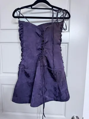 Purple House of CB Dress thumbnail 4