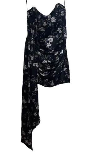 NEW NWT Katie May Chasing Dawn Strapless Dress In Midnight Floral Print thumbnail 4