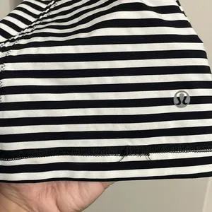 Lululemon Free to be Black & White Striped Tank thumbnail 6