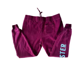 HOLLISTER Graphic Logo Deep Red Sweatpants Fleece Jogger | S thumbnail 2