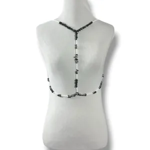 Free People Salute Body Chain Beaded Harness Beach Bohemian Festival Summer New thumbnail 6