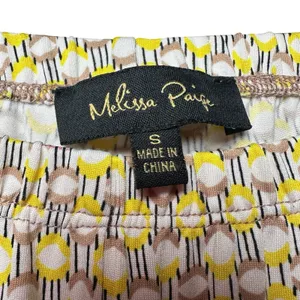 Melissa Paige Palazzo Pants Size S‎ Boho Geometric Floral Tropical Print Stretch thumbnail 7