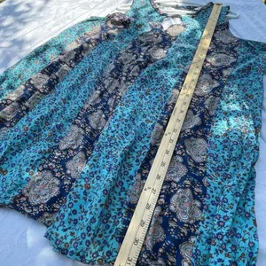 UMGEE size L floral tank top tunic. Loose fit boho festival thumbnail 4