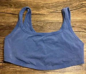 OFFLINE by Aerie OG Real Me Longline Sports Bra Crop Tank Blue XL thumbnail 1