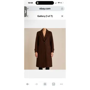 House of Harlow 1960 brown long wool-blend coat Size Medium Overcoat thumbnail 2