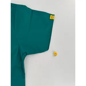 WonderWink Origins Women’s Medium Teal Scrub Top Modern Fit V Neck Medical Nurse thumbnail 4