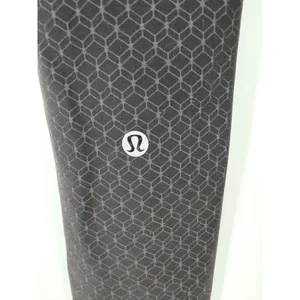Lululemon Wunder Train High-Rise Tight 25" Size 0 Geo Tile Emboss Black thumbnail 9