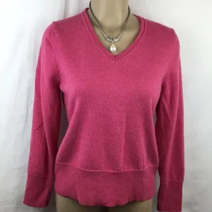 Victor Alfaro 100% Wool Pink Vintage Long Sleeve Sweater L thumbnail 2