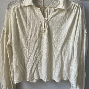 FreePeople soft Henley top thumbnail 1