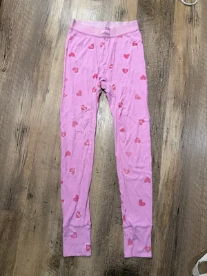 SKIMS SUMMER SLEEP RIBBED LEGGINGS IN PETAL PRINT Pink Heart Small thumbnail 3