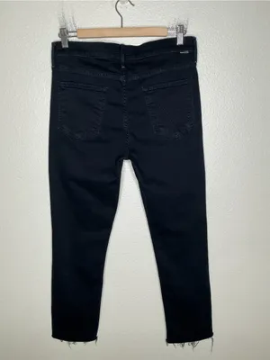 Mother Mid Rise Dazzler Ankle Fray jeans Holding Hands 32 thumbnail 9