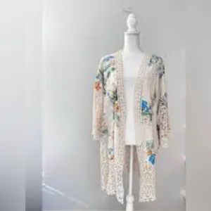 Spiaggia Dolce Floral Sheer Swim Coverup thumbnail 2