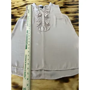 Banana Republic‎ Blouse Sleeveless Blouse Ruffle Size Small Office Career Formal thumbnail 4