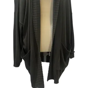 NEW Chelsea28 Green Long Sleeve‎ Cowlneck Cardigan Cashmere Blend Size XS/S thumbnail 4