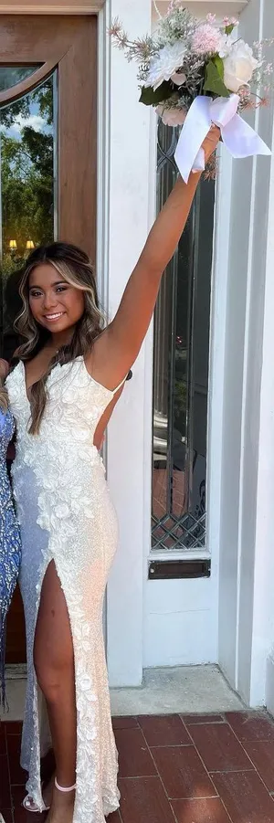 Jovani Dress Prom White thumbnail 1