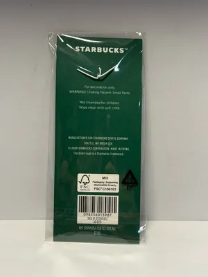 Starbucks Motel Keychain “Coffee For All” Green New Sealed thumbnail 2
