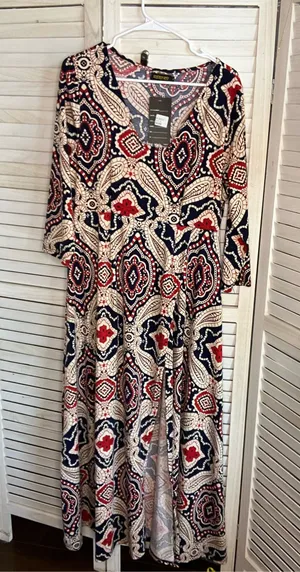 Women’s 3/4 sleeve dress size xl thumbnail 1