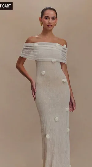 Meshki Maxi Dress White thumbnail 1