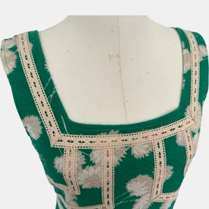 Maeve Anthropologie Emma Dandelion Print Dress Green Floral Size 10 Feminine thumbnail 5