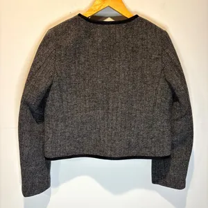 J. Crew Factory Wool Blend Herringbone Lady Jacket - size 4 thumbnail 4