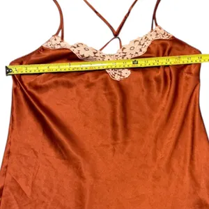 Victoria's Secret Vintage Satin Lace Nighty Slip Dress Large SEE MEASUREMENTS thumbnail 6