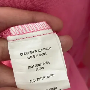 Petal & Pup Tiered Linen Maxi Dress Pink size 4 thumbnail 6