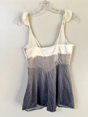 Y2K Fairycore Festival Romantic Ombre Velvet Whimsigoth Baby Doll Top sz XXS thumbnail 8