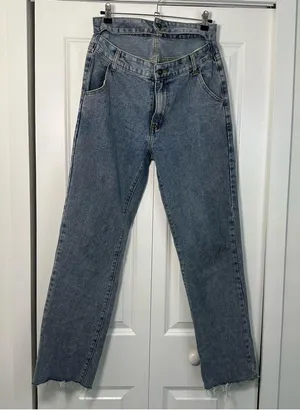 Revolve Lioness Women’s Double Waisted Straight Leg Jeans Size Small thumbnail 2