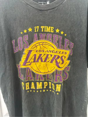 Abercrombie & fitch relaxed short sleeve tshirt Los Angeles lakers thumbnail 2