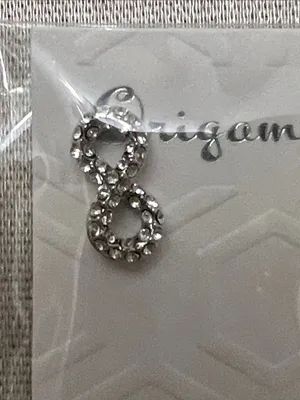 Origami Owl Silver Crystal Infinity Hair Pin thumbnail 7