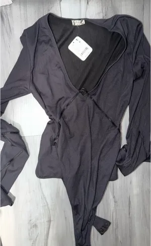 Free People Bodysuit Black thumbnail 1