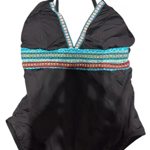 La Blanca Running Stitch One Piece Swimsuit, 8 thumbnail 5