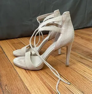 Gianni Bini Nude tie front high heels thumbnail 1