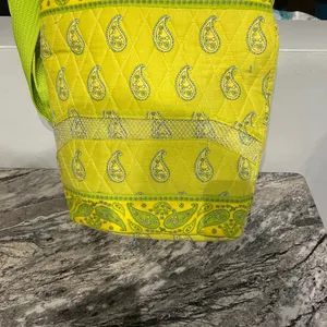 Paisley Patterned Yellow lunch Bag thumbnail 2