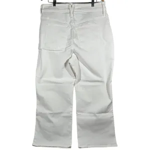 J.Crew Curvy Slim Wide Leg Jeans‎ White Denim High Rise BX828 Size 34 NEW thumbnail 2