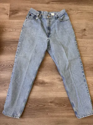 Levi’s 550 Relaxed Fit Tapered Leg 12 Misses Light Wash High Rise Denim Jeans thumbnail 3
