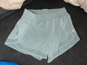 Athleta Mesh Racer Run Shorts 4" thumbnail 1