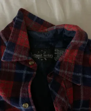 Flannel Jacket Red Size L thumbnail 2