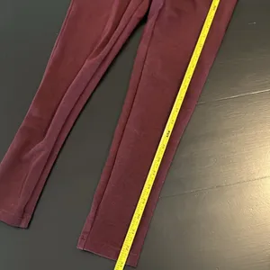 Loft‎ Womens Burgundy High Waisted Knit Leggings Maroon Size S thumbnail 2