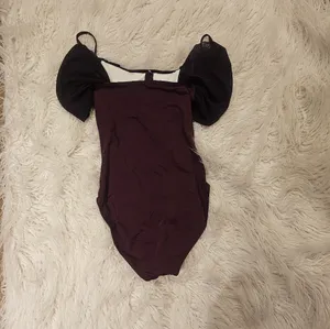 Wine colored leotard Red thumbnail 4