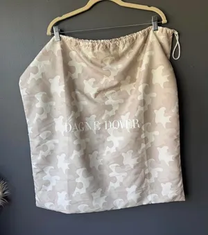 Dagne Dover Drawstring Dust Bag in Light Camouflage Print thumbnail 1