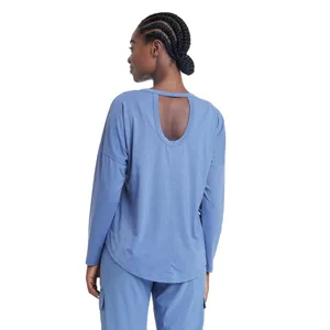 NWT All In Motion Womens Leggings-Friendly Long Sleeve Top 90612561 Blue XL thumbnail 2