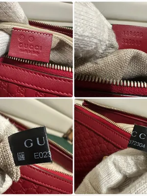 Gucci Micro Guccissima 2-Way Bag in Dark Red thumbnail 14