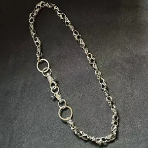 Skull Head Pants Chain for Men Women,Jeans Chain,Keys Chain,Biker Wallet Chain,Streetwear Punk Hip Hop Unisex Style thumbnail 6