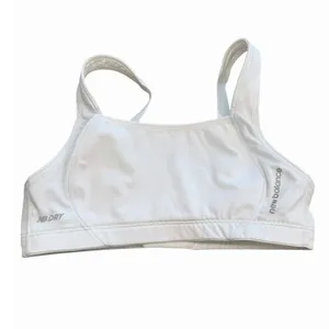 New Balance Breakthrough High Impact Sports Bra White 32B NWOT NB DRY Running thumbnail 2